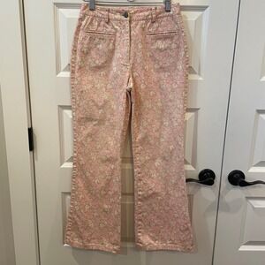 Etcetera Floral Flair Jeans Size 0